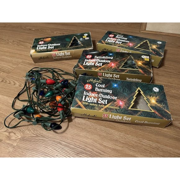 Lot of 4‎ HOFERT’S Christmas Lights Multi-Colored Bulbs Cool-burning Twinkle - Picture 8 of 8